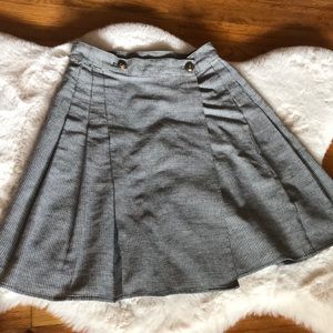 Vintage Pleated High Wasted Skirt